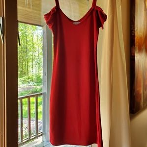 Red mini Pull & Bear dress